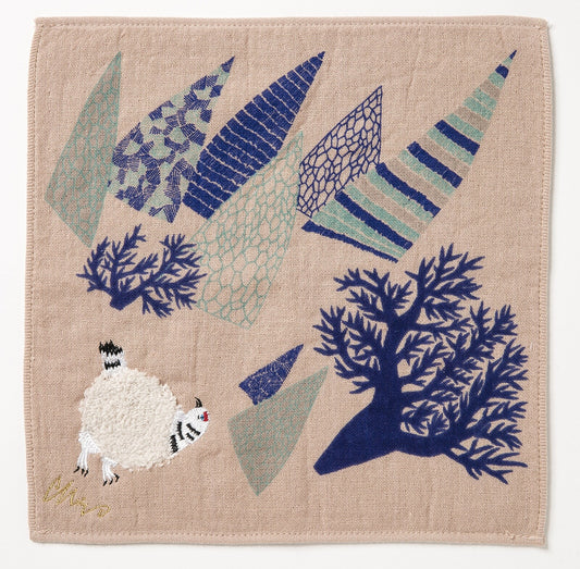 MoritaMiW Fluffy Towel Handkerchief - Grouse