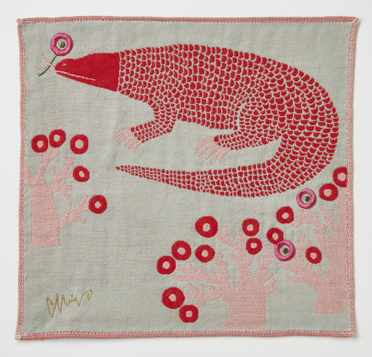 MoritaMiW Gauze Handkerchief - Komodo Dragon