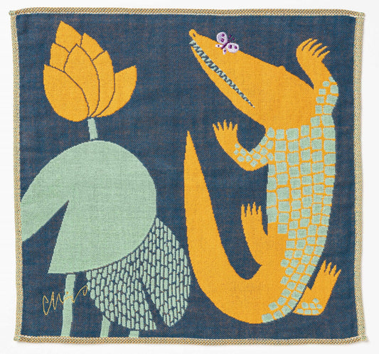 MoritaMiW Gauze Handkerchief - Crocodile